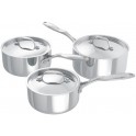 James Martin Lamina 3 Piece Saucepan Set -SRA1