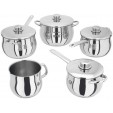 Stellar 1000 5 Piece Deep  Saucepan Set   S1F4