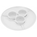 Stellar Porcelain 32cm Large Dip Dish With 3 Ramekins - SW55